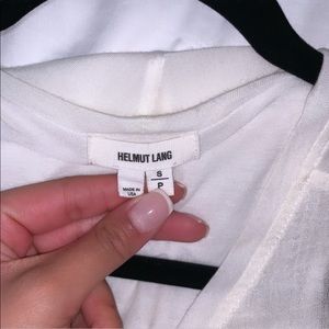 Helmut Lang Cotton Dress w/ Chiffon Overlay